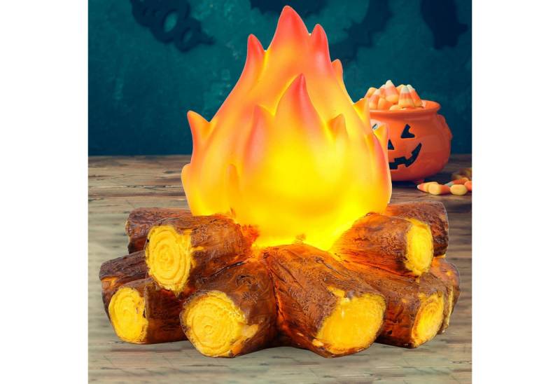 Jibenhome LED Nachtlicht LED Dekolicht Flammenlampe,LED Flammen Nachtlichter, LED fest integriert, USB & Batteriebetrieben,für Halloween,Weihnachtsdekoration von Jibenhome