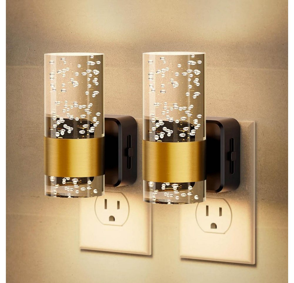 Jibenhome LED Nachtlicht LED Nachtlicht mit Dämmerungssensor,3000K Acryl Wandleuchte,2er-Pack, An die Steckdose anschließen, für Wohnzimmer Treppenhaus Flur Jibenhome LED Nachtlicht LED Nachtlicht mit Dämmerungssensor,3000K Acryl Wandleuchte,2er-Pack, An die Steckdose anschließen, für Wohnzimmer Treppenhaus Flur von Jibenhome