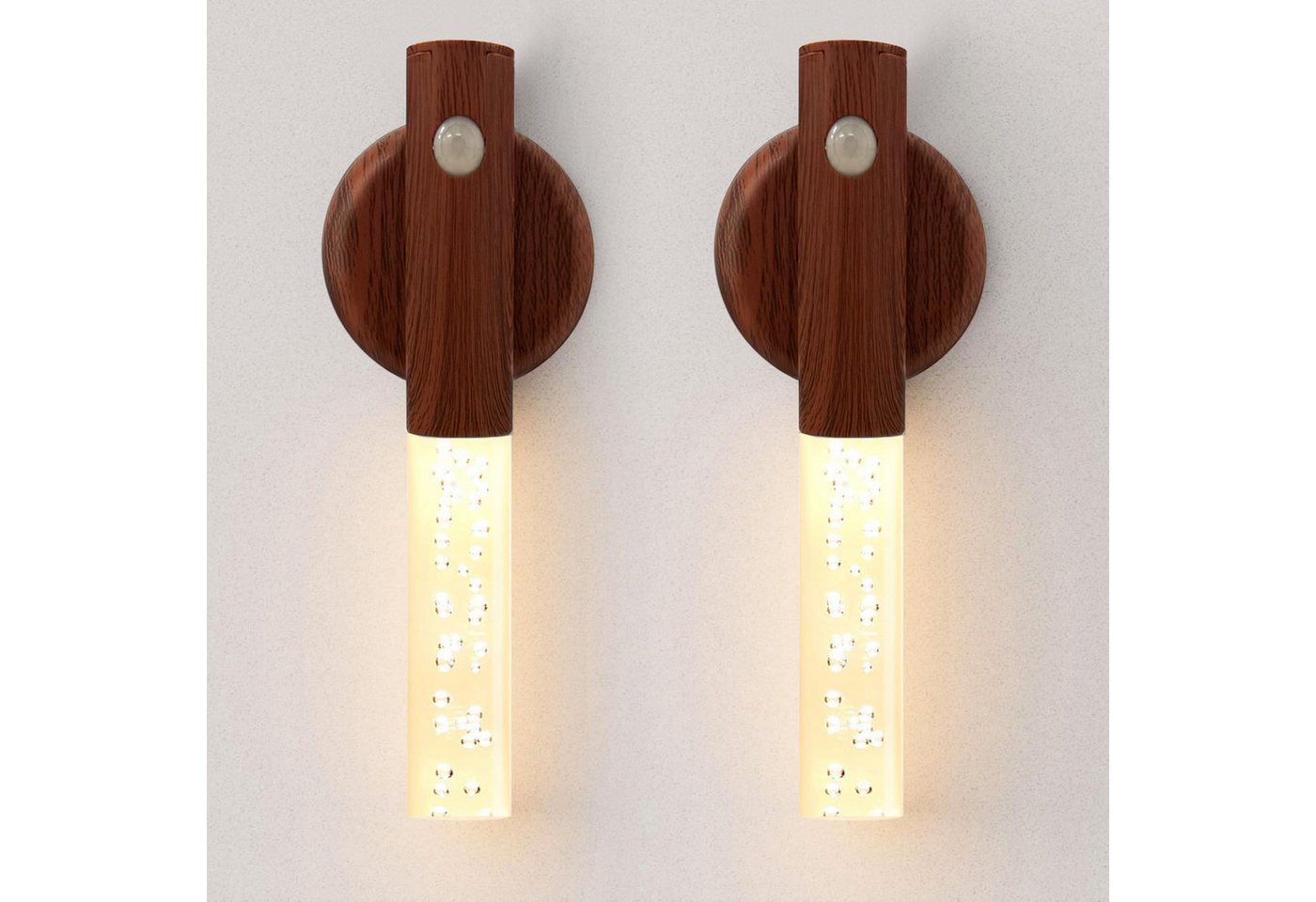 Jibenhome LED Nachtlicht LED Wandleuchten Bewegungssensor Innen,Blasensäulen Nachtlichte, LED fest integriert, Wiederaufladbar/Batteriebetrieben,Magentisches, für Flur Jibenhome LED Nachtlicht LED Wandleuchten Bewegungssensor Innen,Blasensäulen Nachtlichte, LED fest integriert, Wiederaufladbar/Batteriebetrieben,Magentisches, für Flur von Jibenhome