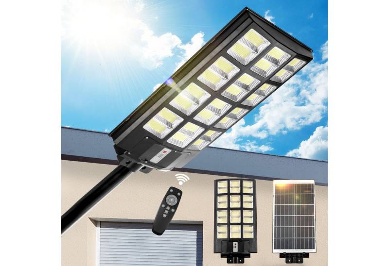 Jibenhome LED Solarleuchte LED Solar Straßenlaterne Wandleuchte mit Bewegungsmelder Sensor, Große Größe 1152LEDs, Solarbetriebene 6500K Straßenlampe mit Fernbedienung von Jibenhome