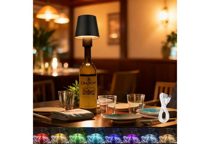 Jibenhome LED Tischleuchte LED Nachtlicht RGB Wiederaufladbar Dekolicht Flaschenlicht, USB, LED fest integriert Jibenhome LED Tischleuchte LED Nachtlicht RGB Wiederaufladbar Dekolicht Flaschenlicht, USB, LED fest integriert von Jibenhome
