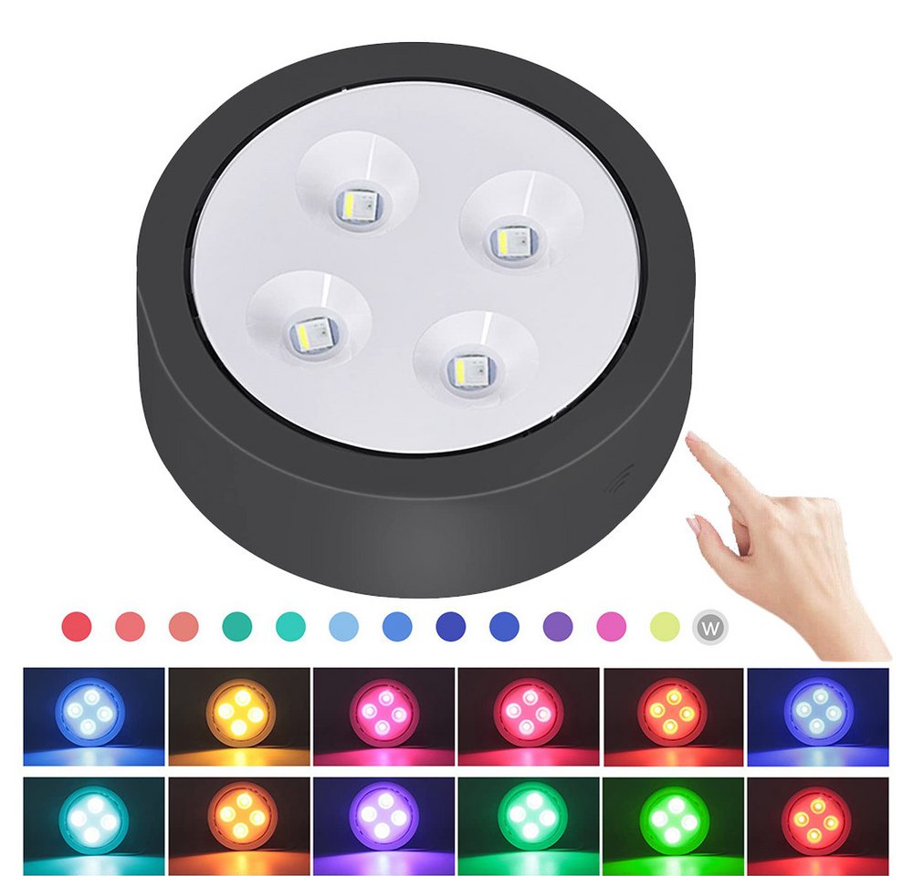 Jibenhome LED Unterbauleuchte RGB LED Schranklicht Akku mit Fernbedienung, 13 Farbwechsel Nachtlicht, Schrankleuchten Kabinett Beleuchtung für Schlafzimmer, Kleiderschrank Jibenhome LED Unterbauleuchte RGB LED Schranklicht Akku mit Fernbedienung, 13 Farbwechsel Nachtlicht, Schrankleuchten Kabinett Beleuchtung für Schlafzimmer, Kleiderschrank von Jibenhome