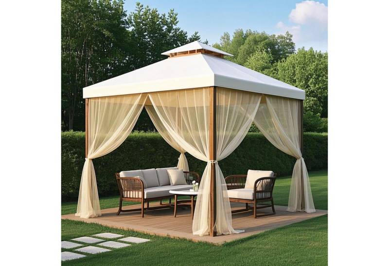 Jibenhome Moskitonetz Outdoor Vorhang,Moskitonetz für Innen und Außen,DIY (2 St), für Garten Balkon Schwarz Patio Porch Garten Pool Wohnzimme von Jibenhome