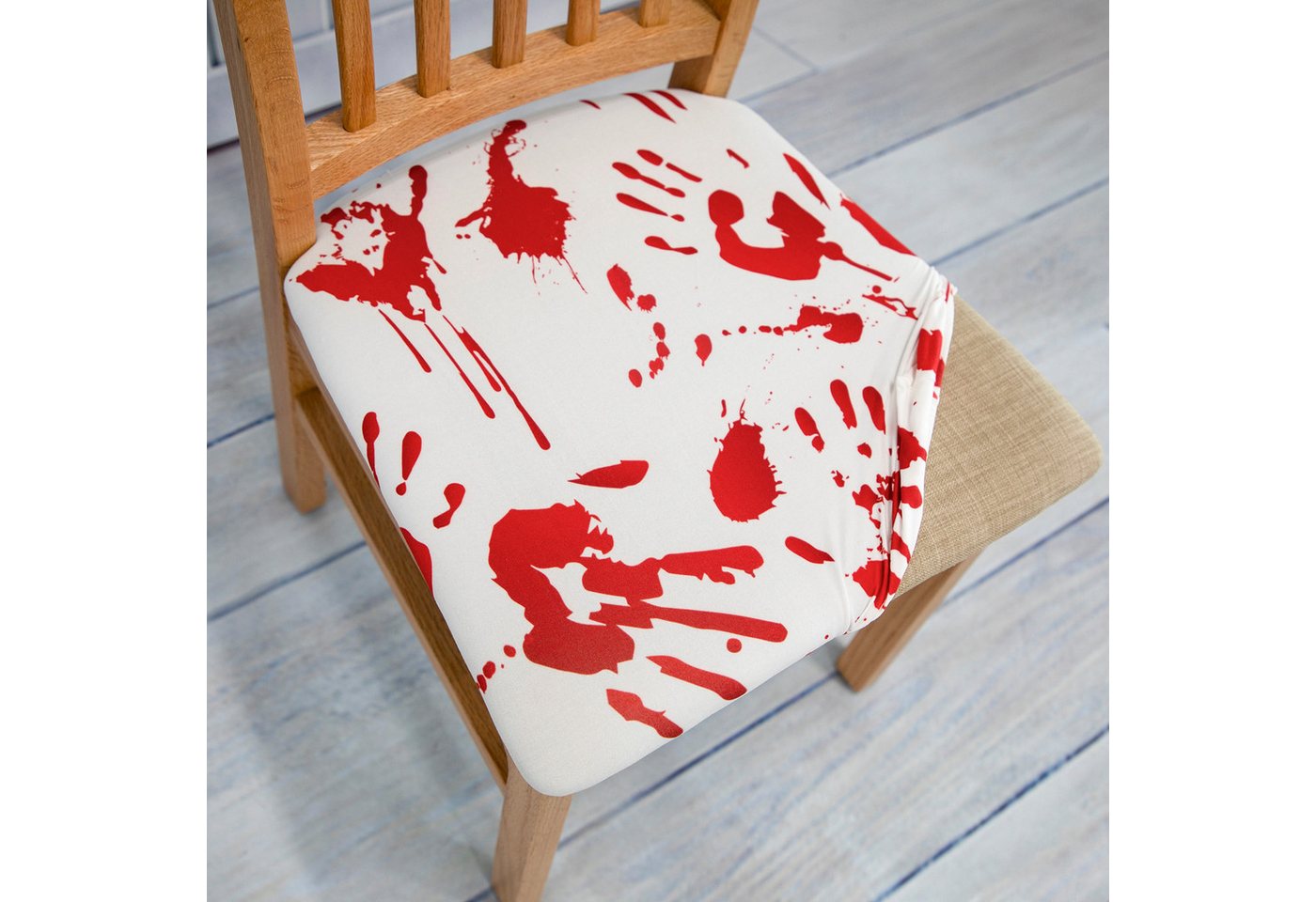 Jibenhome Sitzflächenhusse Samt Stuhlhusse Stretch Sitzbezug Stuhlbezüge Halloween Dekoration, 1/2/4 Stück Jibenhome Sitzflächenhusse Samt Stuhlhusse Stretch Sitzbezug Stuhlbezüge Halloween Dekoration, 1/2/4 Stück von Jibenhome
