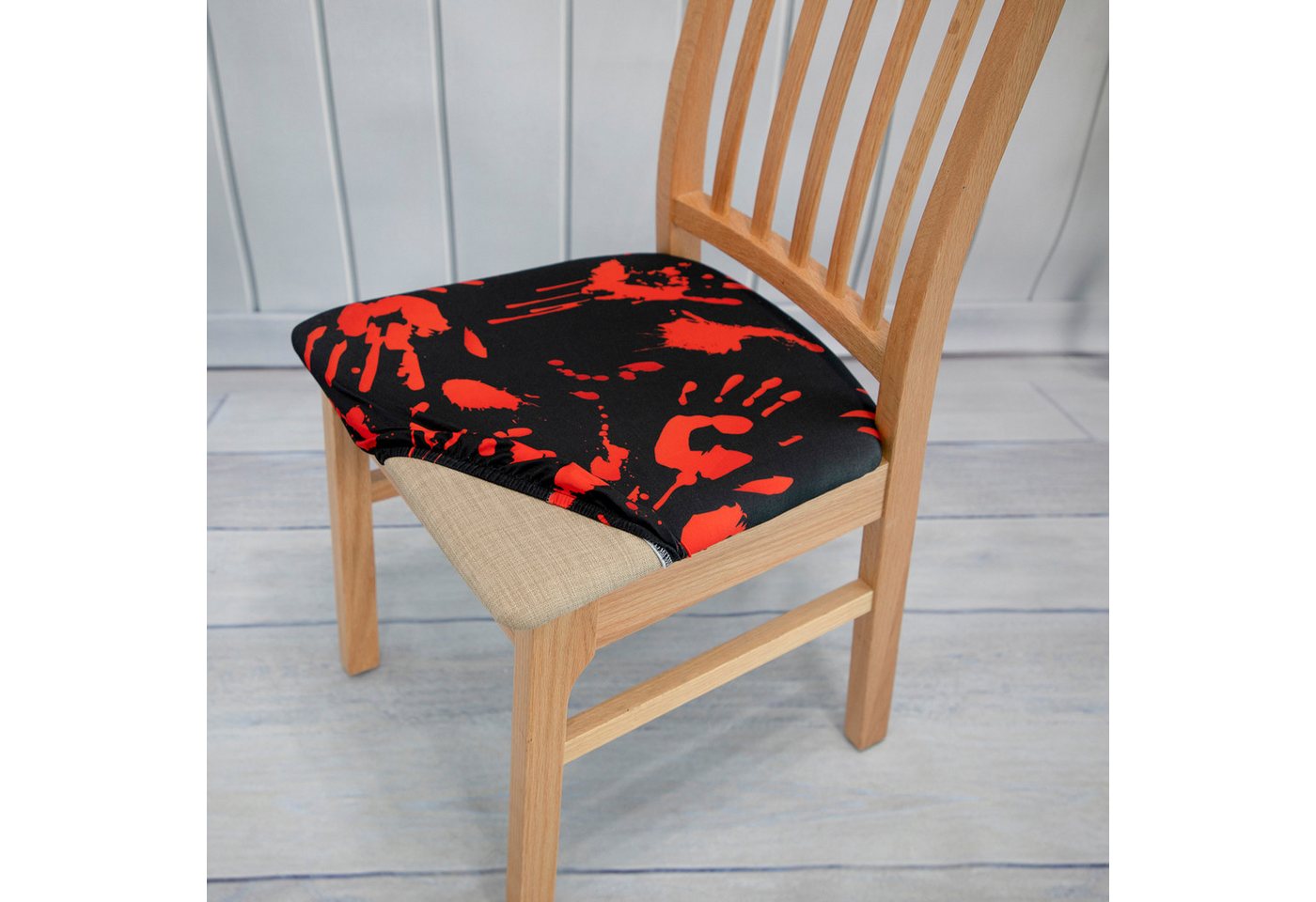 Jibenhome Sitzflächenhusse Samt Stuhlhusse Stretch Sitzbezug Stuhlbezüge Halloween Dekoration, 1/2/4 Stück Jibenhome Sitzflächenhusse Samt Stuhlhusse Stretch Sitzbezug Stuhlbezüge Halloween Dekoration, 1/2/4 Stück von Jibenhome