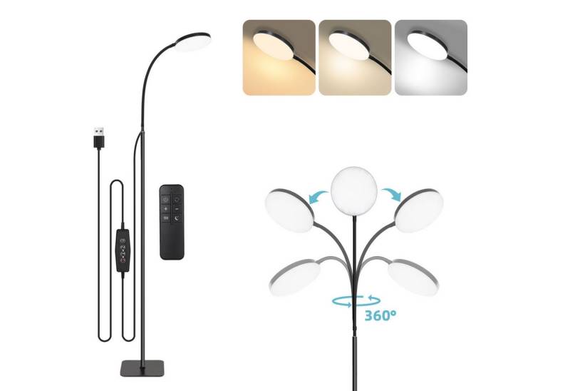Jibenhome Stehlampe LED Stehlampe Wohnzimmer Dimmbar mit Fernbedienung,Höhenverstellbare, 3 Farben & 10 Helligkeiten,für Kinderzimmer, Büro, Wohnzimmer, Ecke Jibenhome Stehlampe LED Stehlampe Wohnzimmer Dimmbar mit Fernbedienung,Höhenverstellbare, 3 Farben & 10 Helligkeiten,für Kinderzimmer, Büro, Wohnzimmer, Ecke von Jibenhome