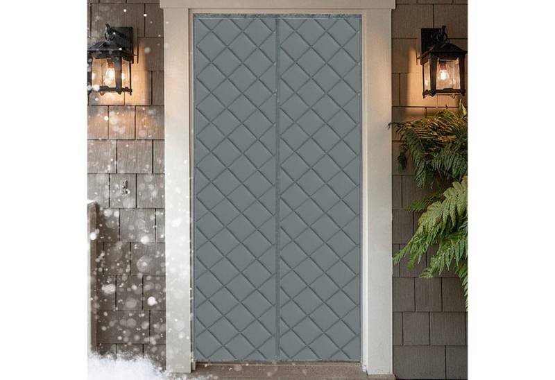 Jibenhome Türvorhang Magnetisch Türvorhang Gesteppter Termo Vorhang, Türgardine (ohne Stange) für Tür, Schrank, Fenster von Jibenhome