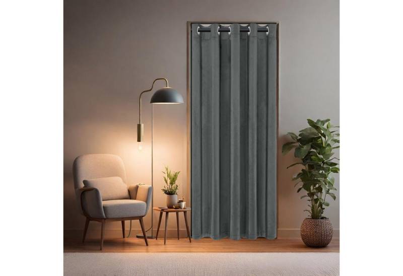 Jibenhome Türvorhang Türvorhang Ösen,Thermo Vorhang,Tür Vorhang Blickdicht, Verdunkelnd,Raumtrenner von Jibenhome