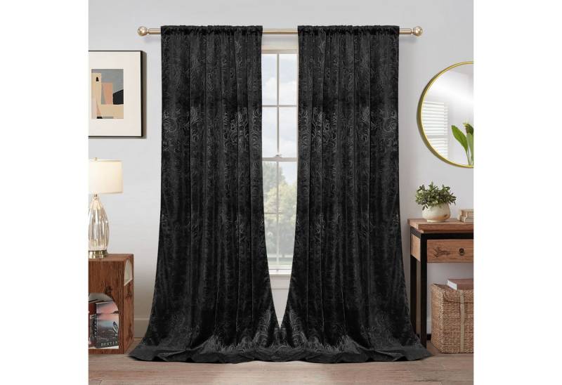 Jibenhome Vorhang Gardinen Blickdicht Vorhang Samt (2 St), abdunkelnd, Thermogardine von Jibenhome