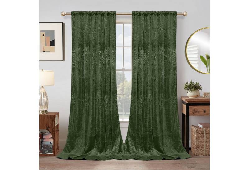 Jibenhome Vorhang Gardinen Blickdicht Vorhang Samt (2 St), abdunkelnd, Thermogardine von Jibenhome