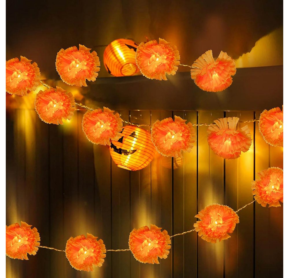 Kunstgirlande LED-Lichterkette Ringelblume Batteriebetriebene, LED Dekolicht Girlande, Jibenhome, Kunstblumen Fairy Light, Totensonntag, Halloween, Tag der Toten St. Kunstgirlande LED-Lichterkette Ringelblume Batteriebetriebene, LED Dekolicht Girlande, Jibenhome, Kunstblumen Fairy Light, Totensonntag, Halloween, Tag der Toten St. von Jibenhome