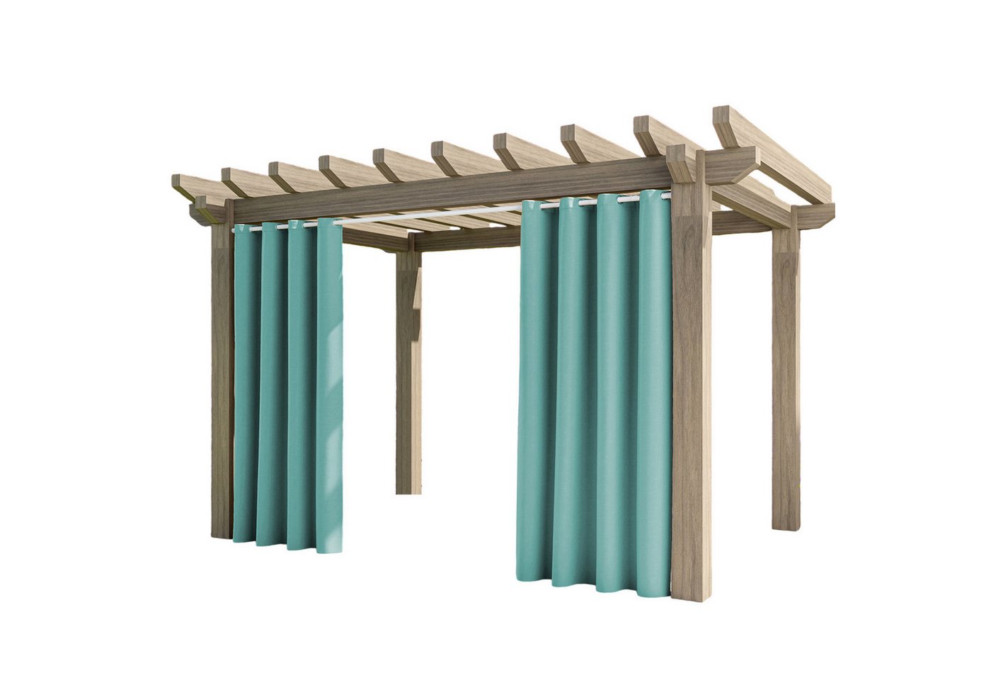 Jibenhome Scheibengardine Outdoor ÖsenVorhang, Einfarbig Verdunklungsvorhänge, Thermo-Gardinen, (1 St) von Jibenhome