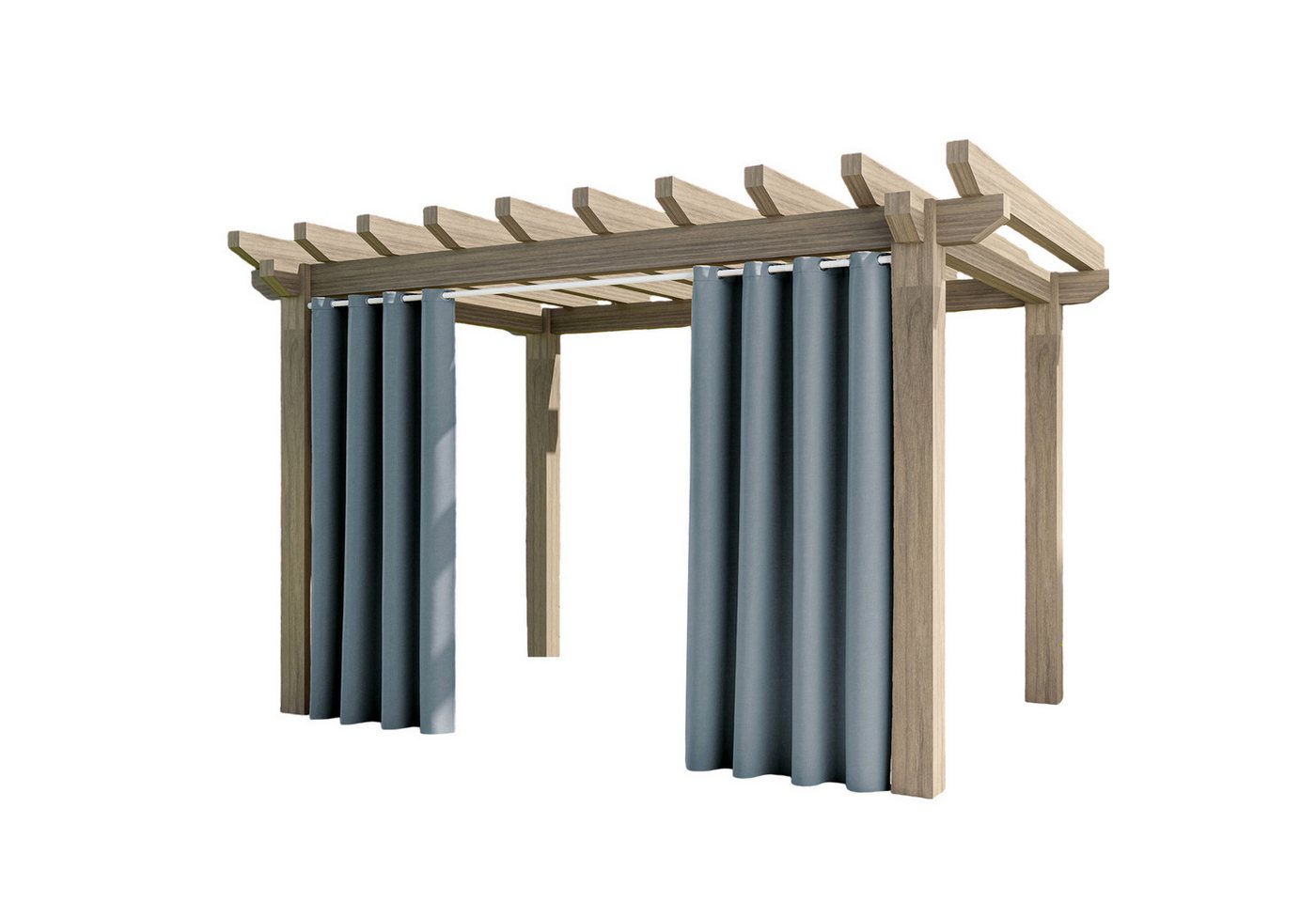 Jibenhome Scheibengardine Outdoor ÖsenVorhang, Einfarbig Verdunklungsvorhänge, Thermo-Gardinen, (2 St) von Jibenhome
