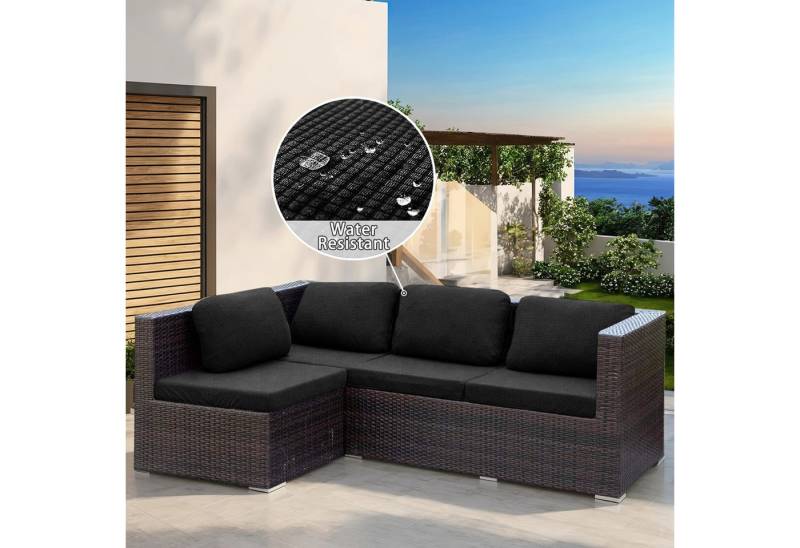 Jibenhome Sofahusse Sofa Sitzkissenbezug, Wasserdichte Stretch Sofabezug für 1/2/3 Sitzer, Wohnzimmer Sofa Sitzbezug Möbelbezug Elastischer Rücken Kissenbezüge von Jibenhome