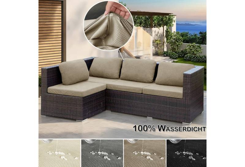 Jibenhome Sofahusse Sofa Sitzkissenbezug, Wasserdichte Stretch Sofabezug für 1/2/3 Sitzer, Wohnzimmer Sofa Sitzbezug Möbelbezug Elastischer Rücken Kissenbezüge von Jibenhome
