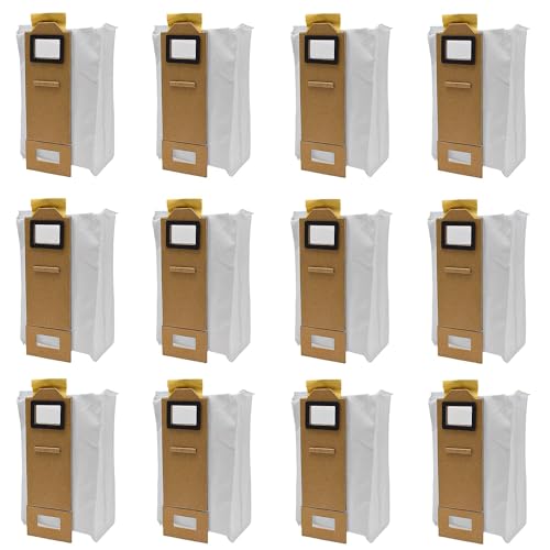 12 Stück für Roborock s7 Staubbeutel Set, für Roborock S7/T7S/ T7/S7 Maxv/T7s Plus Ultra Staubbeutel Beutel, Staubsaugerbeutel für Xiaomi Roborock, Absaugstation Zubehör von JidRMC