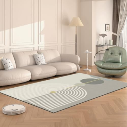 Beheizte Bodenmatten, Graphen-Heizteppich, moderner abstrakter Wohnzimmerteppich, wasserdichter und rutschfester elektrischer Heizteppich für Esszimmer und Wohndeko(B,70.87x78.74in) von Jidanmian
