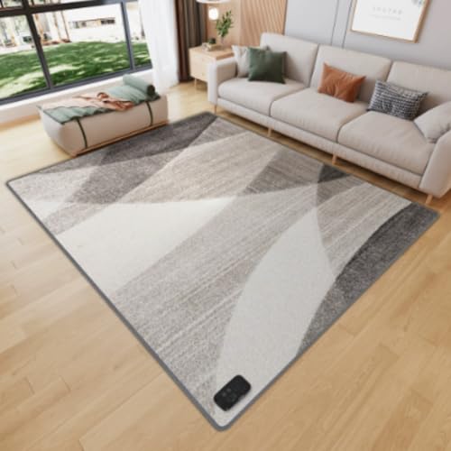 Beheizte Bodenmatten, elektrischer Heizteppich, IPX7 wasserdicht, gleichmäßig beheizt, elektrischer Heizteppich für Kinder, Spielzimmer, Büro, Esszimmer, Wohnkultur(E,100x200cm) von Jidanmian