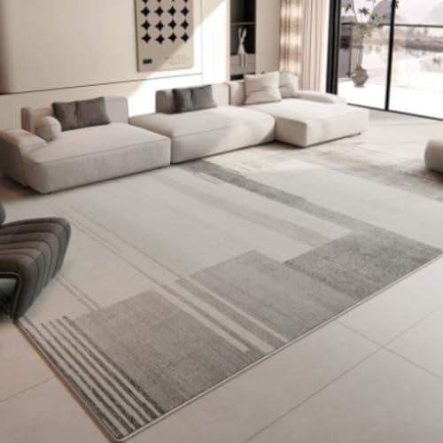 Elektrischer Heizteppich, sofort wärmender Bodenteppich, beheizte Bodenmatten mit einstellbarer Temperatur, abnehmbare Kaschmir-Imitatdecke für Wohnzimmer und Schlafzimmer(F,62.99x94.49in) von Jidanmian