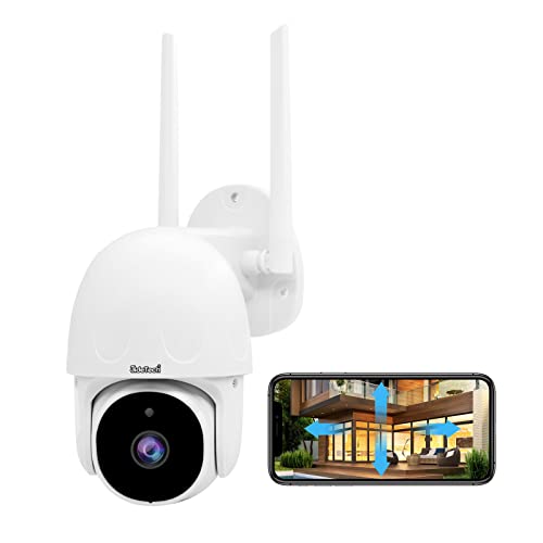JideTech 1080P Tuya IP PTZ WiFi Kamera Smart Kamera Außen, 2.4GHz WiFi überwachungskamera 355°/90° Schwenkbar, Auto-Tracking,Zwei-Wege-Audio, 30m Nachtsicht, IP66 von JideTech