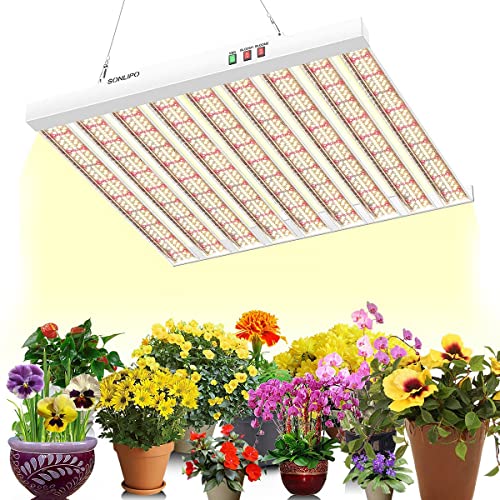 SPF4000 Led Grow Lampe 400W, Led Pflanzenlampe Vollspektrum mit 1323pcs Sam-sung Dioden, 3 Arten Vollspektrum Grow Light für Zimmerpflanzen Gemüse Aussaat Blumen, für Growzelt 150x150cm, 120x120cm von JideTech