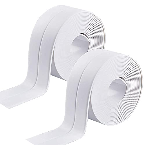 Dichtungsband,2 PCS Wasserdicht Dichtungsband Selbstklebendes Badezimmer Dichtungsstreifen Bad-Dichtungsband Dichtband für Küchentoilette Wandecke Badewanne von Jieddey