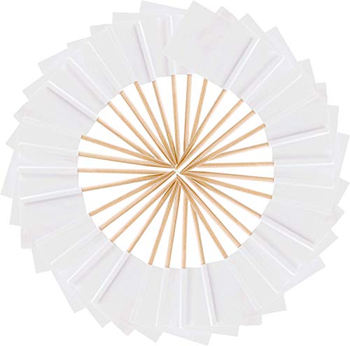 Jieddey Zahnstocher Flaggen,100 PCS Blank Flaggenpicker Weiße Kleine Zahnstocher Käse Marker Flaggen Deko für Party Hochzeit Weihnachten Holleween Ostern von Jieddey