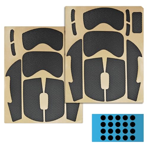 2 Stück Mouse Grip Tape kompatibel mit Logitech G Pro Wireless X Superlight Grip tape Gaming Mouse Ultrathin Schweißabsorbierend rutschfest Selbstklebend 0.6mm Gaming Maus Zubehör Griffband von Jiehaojia