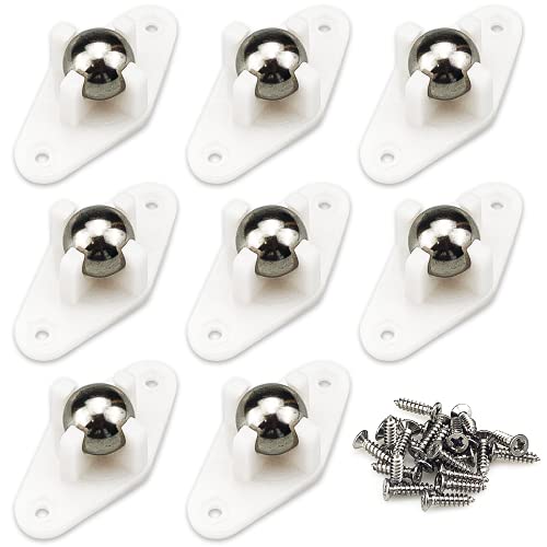 8 Stück Lenkrollen Kleine Rolle DIY Mini Rollen Kunststoffrolle Kugelrolle mit 24 Stück Edelstahlschrauben, für Aufbewahrungsbox Kleine Möbel Nachttisch DIY Handwerk 8 Stück Lenkrollen Kleine Rolle DIY Mini Rollen Kunststoffrolle Kugelrolle mit 24 Stück Edelstahlschrauben, für Aufbewahrungsbox Kleine Möbel Nachttisch DIY Handwerk von Jiehaojia