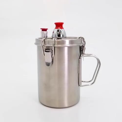 600 ml Mini-Schnellkochtopf, lebensmittelechter Edelstahl 304, 50 KPA Sicherheitsventil von Jieotwice