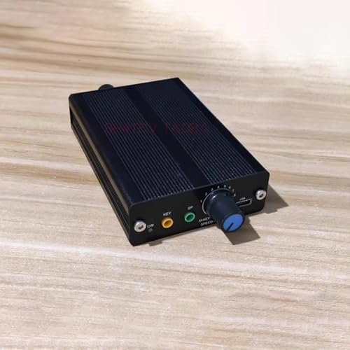 CW 2400 Morsecode Telegrafentrainer, Dual Straight Key und Paddle Anschlüsse, USB wiederaufladbar, 400-900 Hz Ton einstellbar von Jieotwice