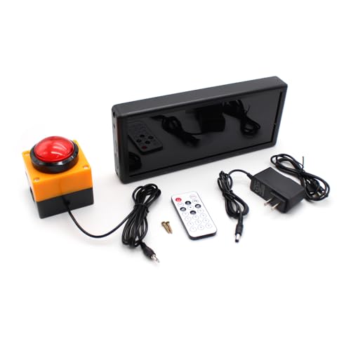 Digitaler Display Wettkampf Timer, Countdown Stoppuhr Zähler, Trainings Sprach Timing Ausrüstung + Fernbedienung(2,3 Zoll 4-stellig, Wiederaufladbar) von Jieotwice