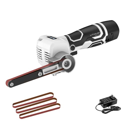 Druckluft-Bandschleifer, Mini-Bandschleifer für die Holzbearbeitung, Hand-Bandschleifer für alle Winkelschleifer von Jieotwice