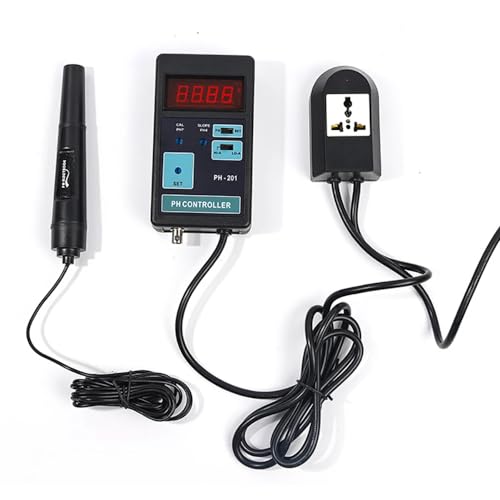 Jieotwice Digitaler PH Regler PH Regler Regler PH Monitor Wasserqualitätsmessgerät Co2 Regler Relaissteuerung Geeignet für Teiche/Aquarien/Weinproduktion AC 100-240V PH-201 von Jieotwice