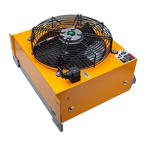 Jieotwice AH1012T-CA Hydraulischer Luftkühler Luftgekühlter Öl diffusor AF Serie Platte Fin Hydraulischer Aluminium Ölkühler(DC 12V) von Jieotwice
