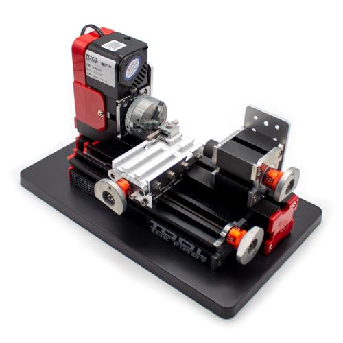 Jieotwice Mini Drehmaschine Miniatur Metall Mehrzweck Drehmaschine Anwendungen: Holz, Kunststoffe, Weichmetalle 20000rev/min von Jieotwice