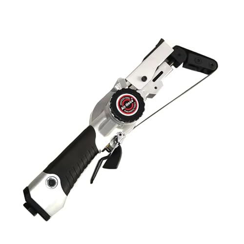 Mini-Winkelbandschleifer, pneumatischer Bandschleifer mit einstellbarem Winkel, zum Schleifen von runden Rohren/unregelmäßigen Objekten von Jieotwice