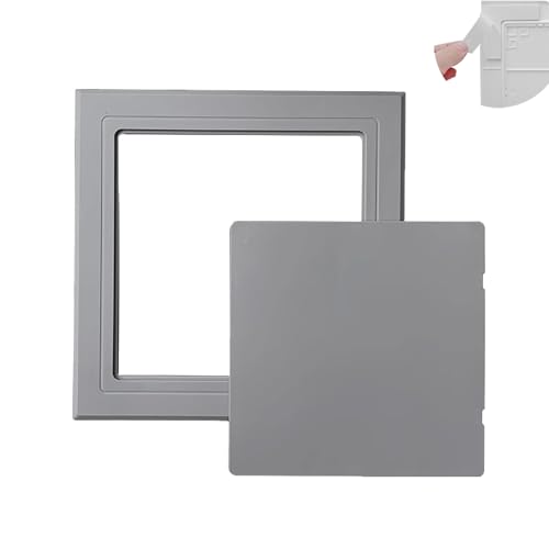 Revisionsklappe Selbstklebende Revisionsklappe für Sanitärinstallationen, Nahtlose Kunststoff-Revisionsabdeckung für Dachboden / Badezimmer, Einfach zu Montierende Fliesenlochabdeckung(Gray,250x250mm von Jievmrs