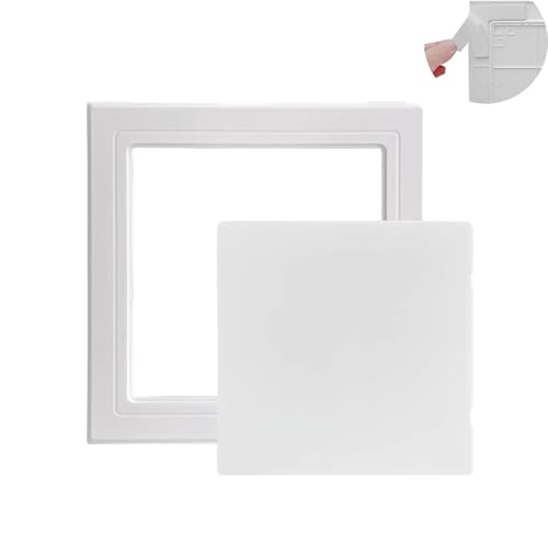 Revisionsklappe Selbstklebende Revisionsklappe für Sanitärinstallationen, Nahtlose Kunststoff-Revisionsabdeckung für Dachboden / Badezimmer, Einfach zu Montierende Fliesenlochabdeckung(White,200x200mm von Jievmrs