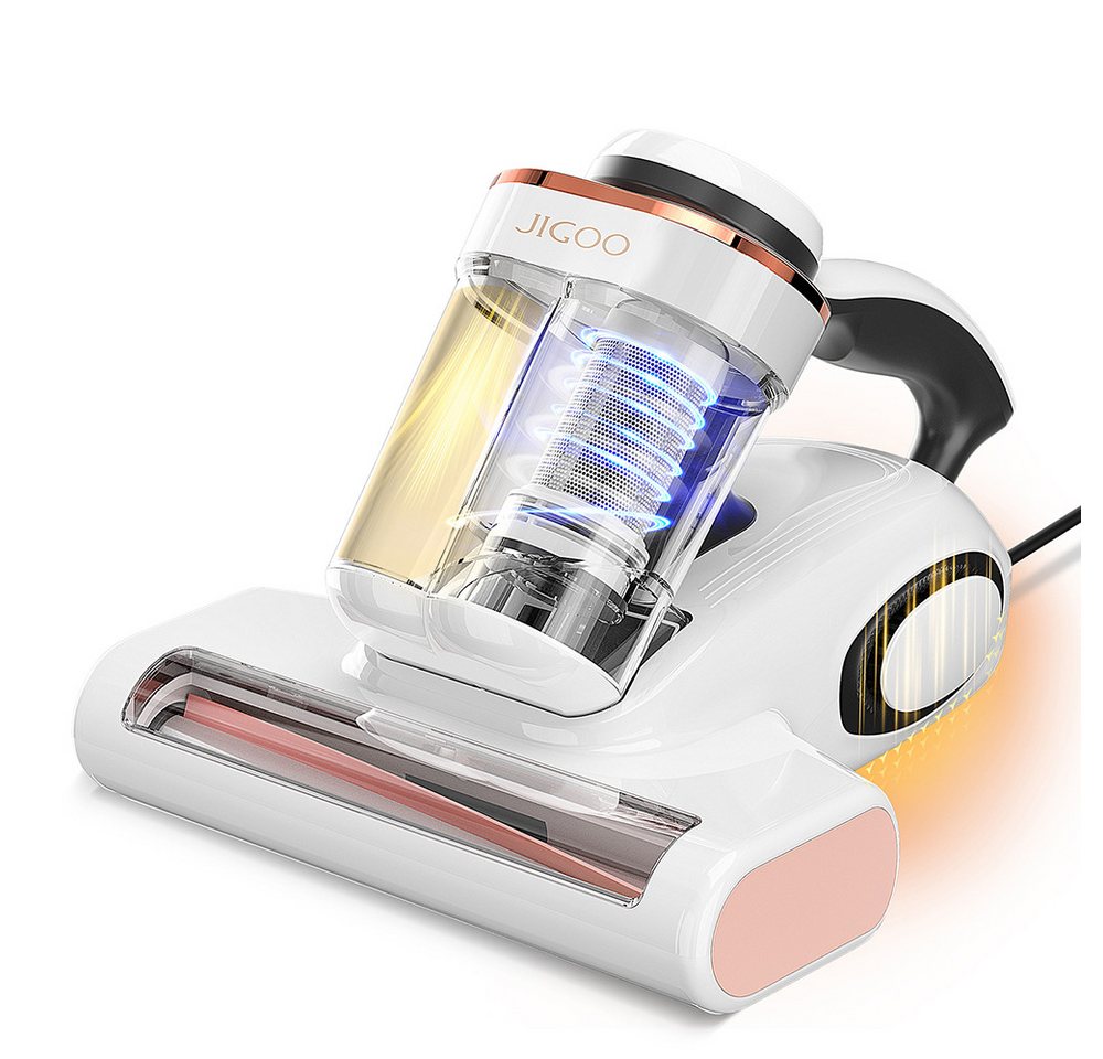 Jigoo Matratzenreinigungsgerät J300 Milbensauger, 500 W, UV-C Light, Ultraschallfunktion, für Hausstauballergiker von Jigoo