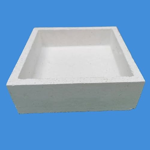 1 Stück Hochtemperaturbeständiger Korundtiegel for Backen von Lithiumpulver – Langlebiger Tiegel aus Aluminiumoxidverbundstoff(150 x 150 x 50 mm) von JigyHa