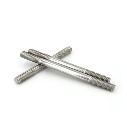 1 Stück doppelseitige Gewindestangen, M3-M8, Edelstahl 304 A2, kopflose Stehbolzen for Anwendungen im Gesundheitswesen(M3 50mm) von JigyHa