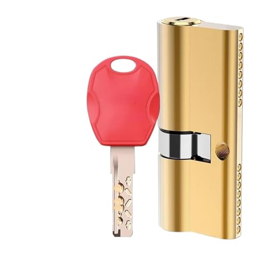 Anti-Theft Brass Cylinder Door Lock Core with 7-Piece Key Set - All-Copper devise for Enhanced Security(75=32.5+42.5) von JigyHa