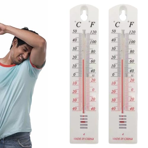 2 Stück Thermometer Analog, Analoges Innen Außen Thermometer Hohe Genauigkeit Raumtemperatur Innen Außenthermometer Wandmontage Thermometer Gartenwand Temperaturmesser Für Innen Und Außen Garten 2 Stück Thermometer Analog, Analoges Innen Außen Thermometer Hohe Genauigkeit Raumtemperatur Innen Außenthermometer Wandmontage Thermometer Gartenwand Temperaturmesser Für Innen Und Außen Garten von Jiimhte