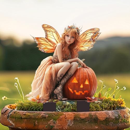 Böhmische Fee Blumentopf Dekoration, Wunderschöne Elfen Blumentöpfe Erdungsstecker, Böhmische Fee Blumentopf Pfähle, Feen Blume Pflanzer Dekoration Fee Garten Zubehör Für Terrasse von Jiimhte