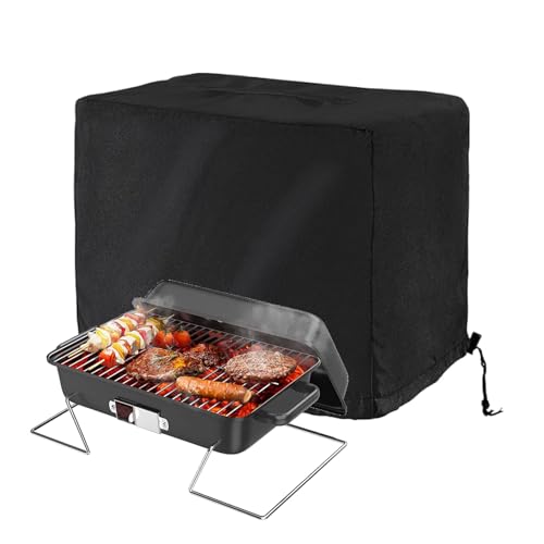 Jiimhte Grillabdeckung,wasserdichte Tischgrill Schutzhülle - UV-Beständige Grillschutzhülle Für Camping Küche Bar Outdoor Kochen Gartenparty von Jiimhte