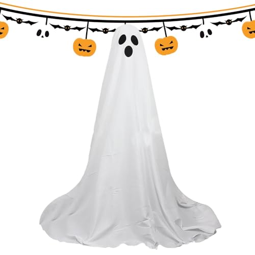 Jiimhte Gruselige Halloween-Geisterdekoration | Gruselige Geisterdekoration mit Lichterketten – beleuchtete -Außendekoration für Garten, Außenbereich, Rasen, Hinterhof, Haustür Jiimhte Gruselige Halloween-Geisterdekoration | Gruselige Geisterdekoration mit Lichterketten – beleuchtete -Außendekoration für Garten, Außenbereich, Rasen, Hinterhof, Haustür von Jiimhte