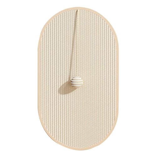 Jiimhte Kratzmatte für Katzen, horizontal, Sisal, Kratzmatte, verschleißfestes Haustier-Kätzchen-Kratzbrett für Couch, Wand, Teppiche, Sofas von Jiimhte