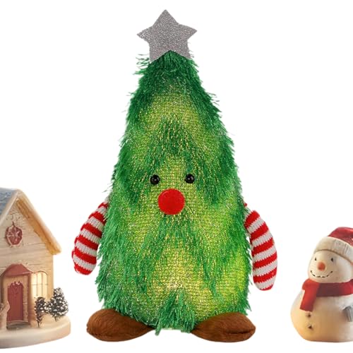 Jiimhte Leuchtende Stehpuppen, Weihnachten, beleuchtete Weihnachtspuppe, Tischdekoration, beleuchtete Figur, Ornamente, Tischdekoration für Zuhause, Kamin, Büro, Schreibtisch, Schule, Klassenzimmer von Jiimhte