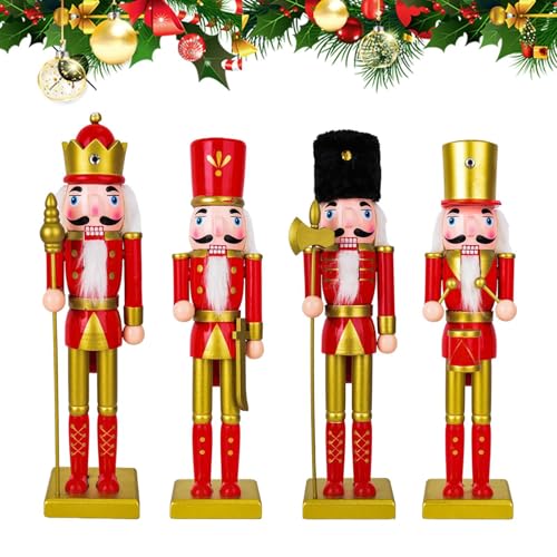 Jiimhte Nussknacker Weihnachtsdekoration, Holz Weihnachten Nussknacker Soldat Figur Ornamente Tischdekoration für Urlaub Indoor Kamin Wohnung Büro Schreibtisch Wohnzimmer Party Schlafzimmer Jiimhte Nussknacker Weihnachtsdekoration, Holz Weihnachten Nussknacker Soldat Figur Ornamente Tischdekoration für Urlaub Indoor Kamin Wohnung Büro Schreibtisch Wohnzimmer Party Schlafzimmer von Jiimhte